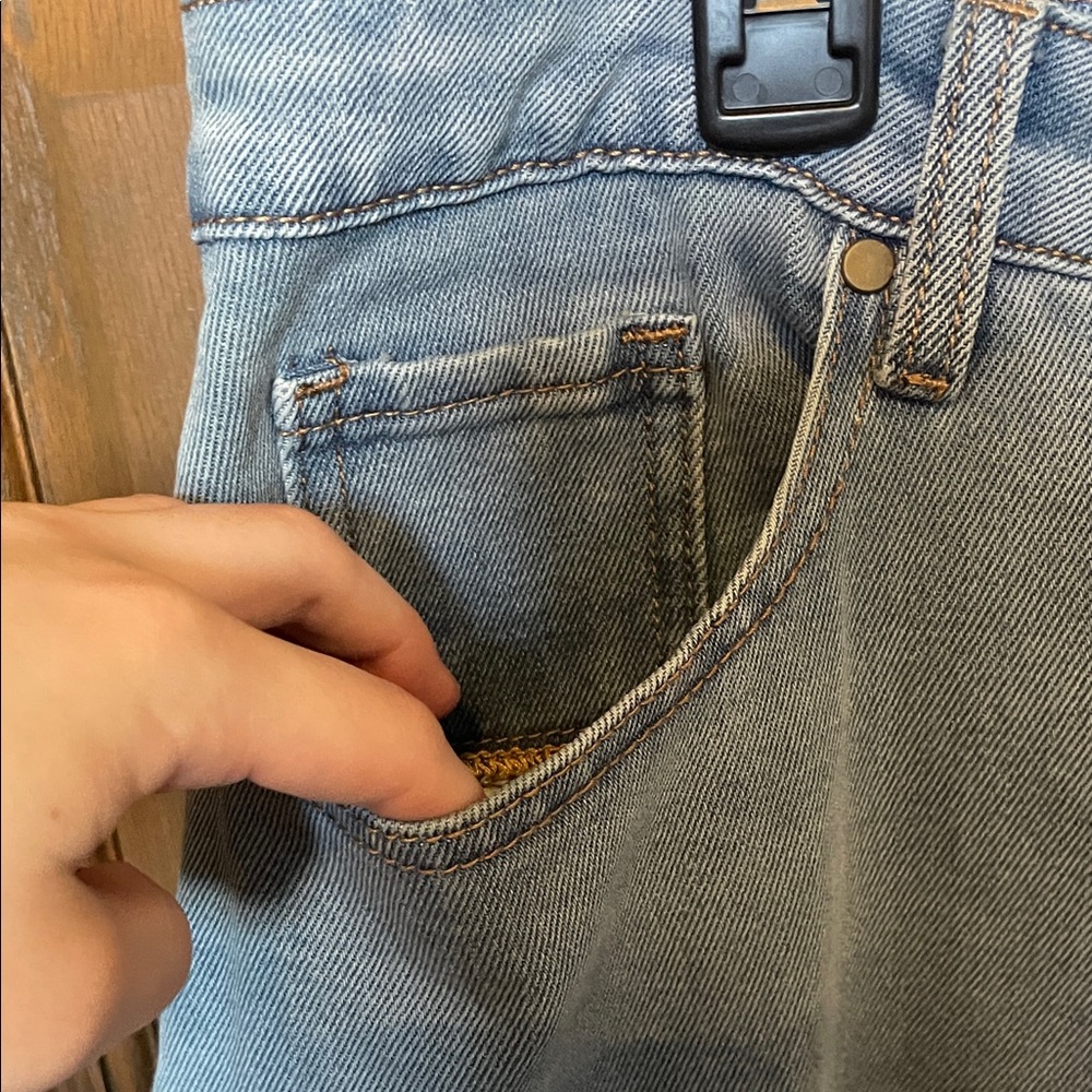 The Main Street Exchange Blue Denim Midi Skirt - Picture 4 of 8